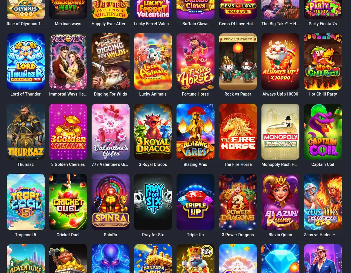Infinity Online Casino Übersicht