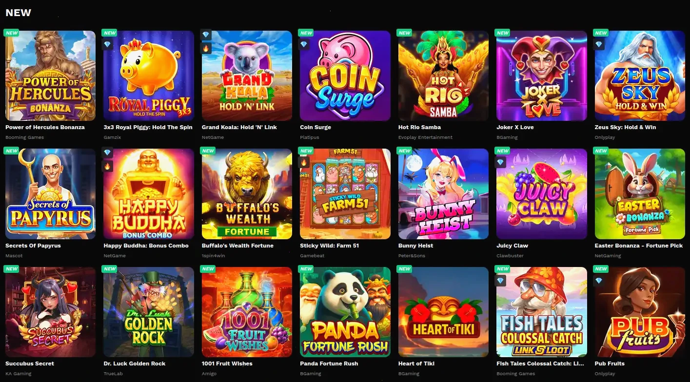 Infinity Casino Mobile App Oberfläche auf Smartphone
